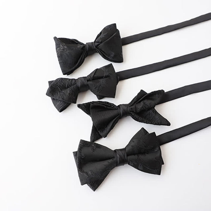 Herren schwarze elegante Muster Fliege