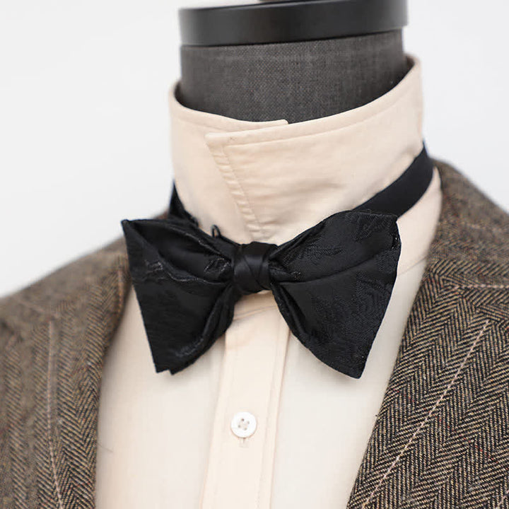 Herren schwarze elegante Muster Fliege