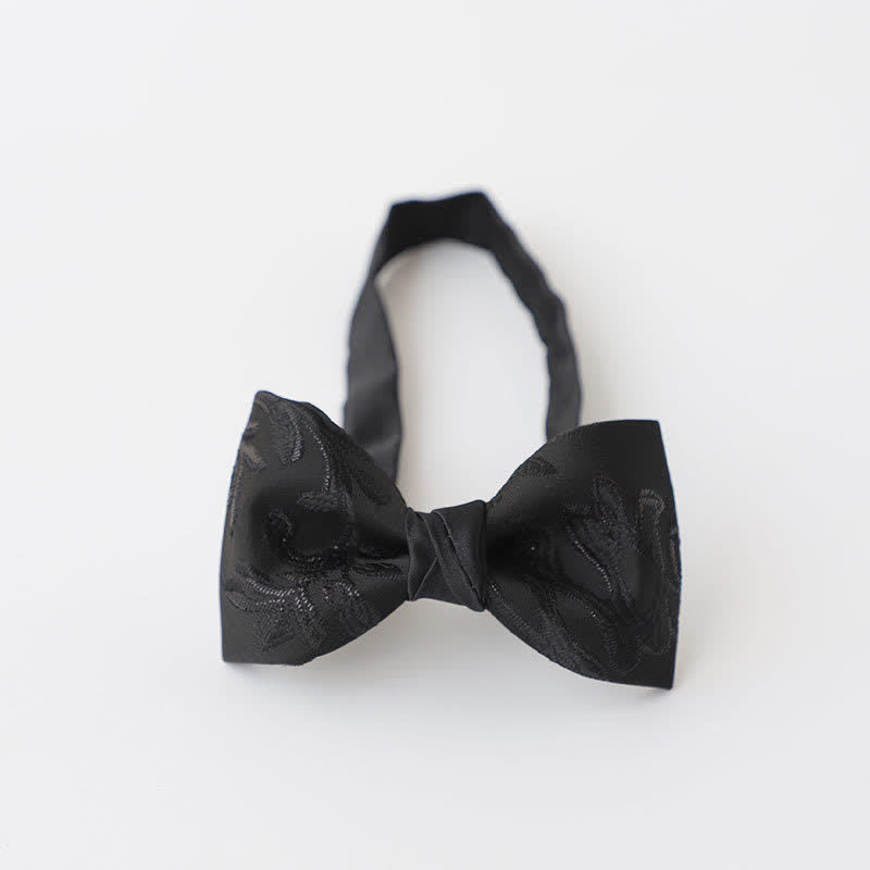 Herren schwarze elegante Muster Fliege