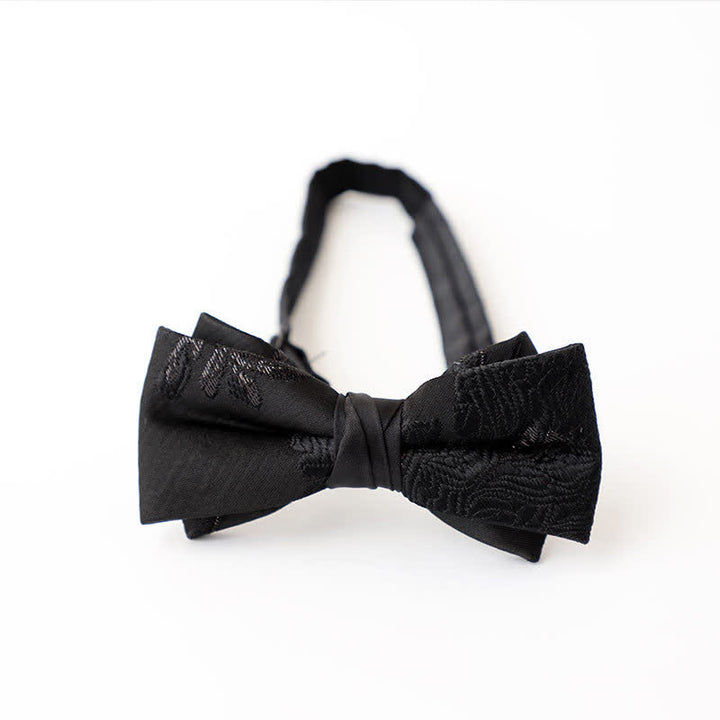 Herren schwarze elegante Muster Fliege