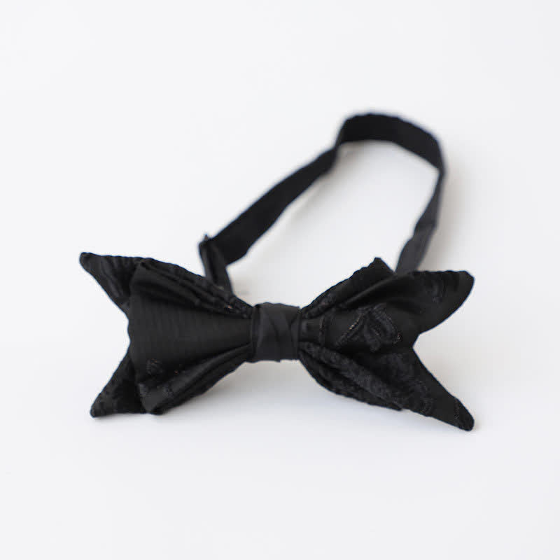 Herren schwarze elegante Muster Fliege