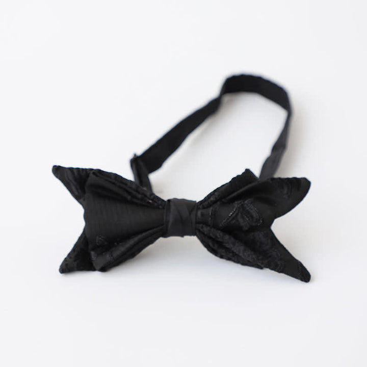 Herren schwarze elegante Muster Fliege