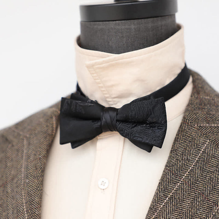 Herren schwarze elegante Muster Fliege