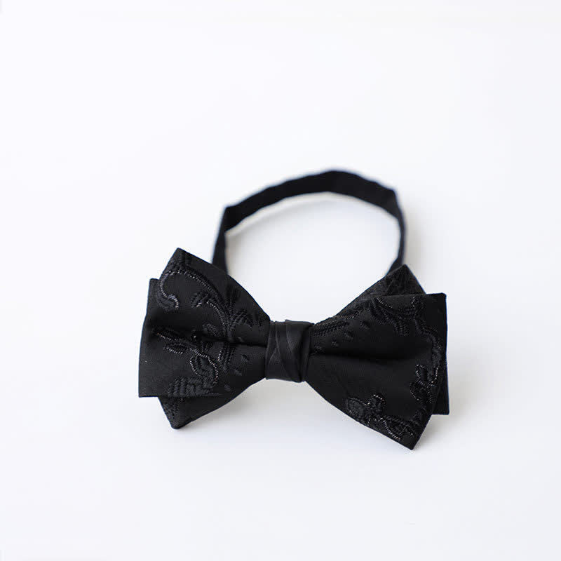 Herren schwarze elegante Muster Fliege