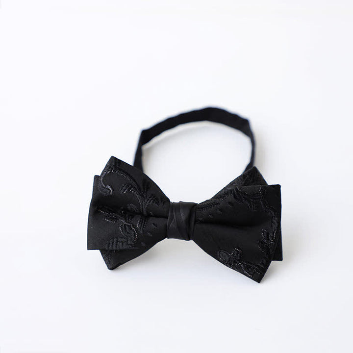 Herren schwarze elegante Muster Fliege