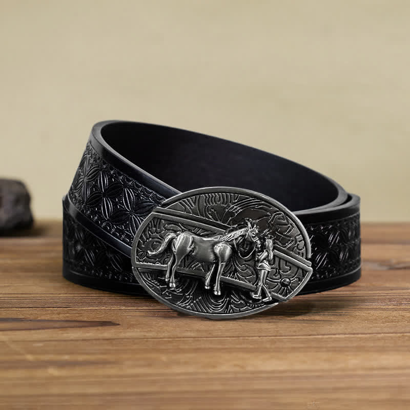 DIY Cowgirl Verstecktes Klappmesser Ledergürtel für Herren