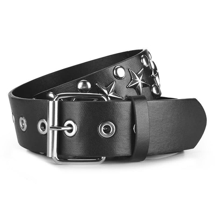 Punker-genieteter Rock-Star-Nieten-Ledergürtel