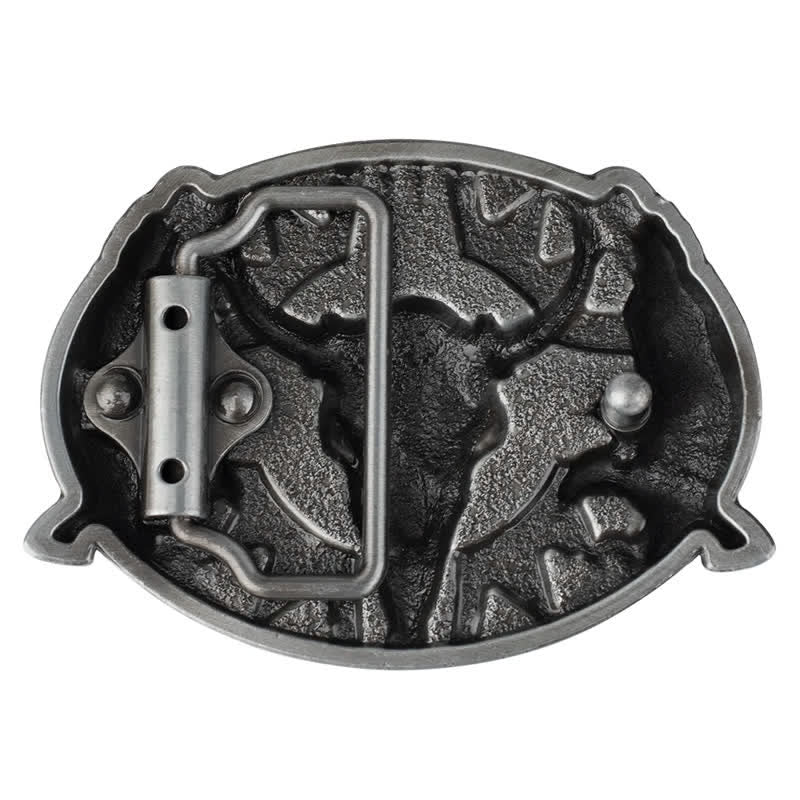 Herrengürtel DIY Vintage Bull &amp; Dual Eagles Schnalle Leder