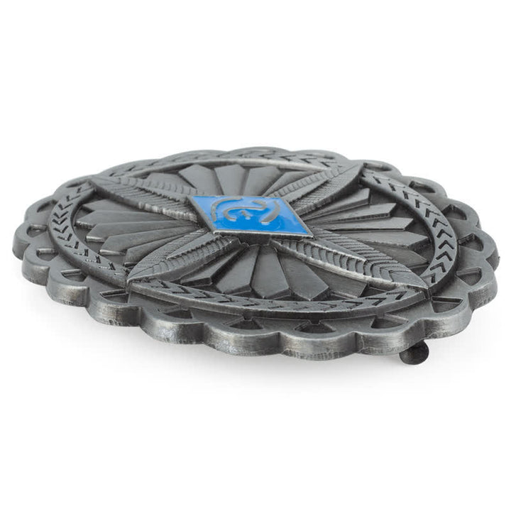Herren DIY Indianischer Stamm Kreuze Totem Ledergürtel Schnalle