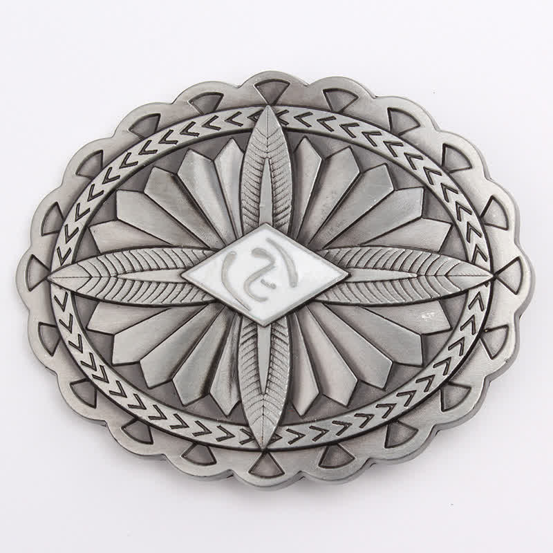 Herren DIY Indianischer Stamm Kreuze Totem Ledergürtel Schnalle
