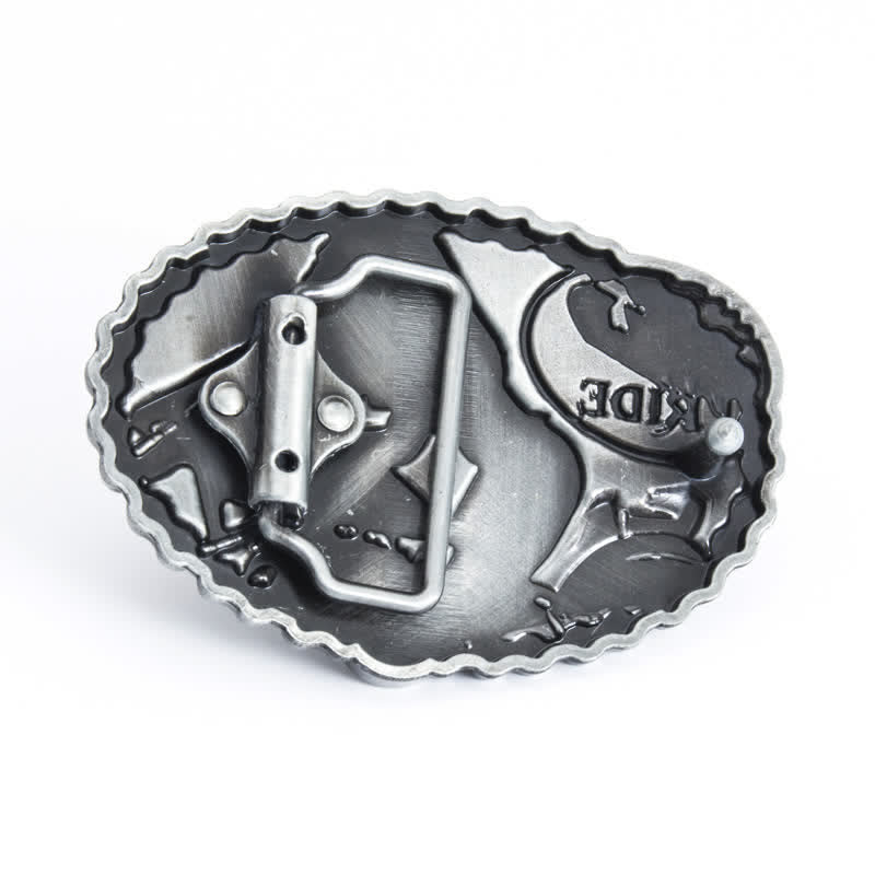 Herren DIY Wild Ride Motorrad-Lady-Schnallenledergürtel