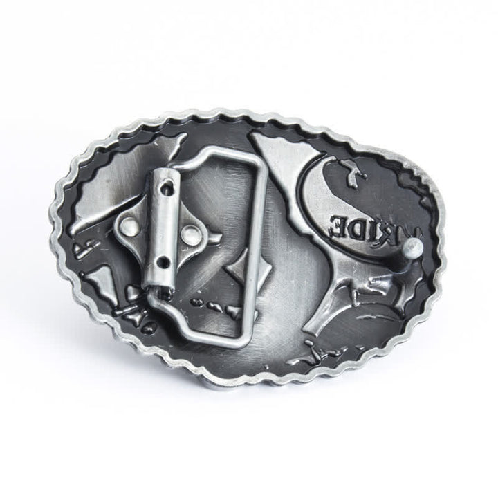 Herren DIY Wild Ride Motorrad-Lady-Schnallenledergürtel