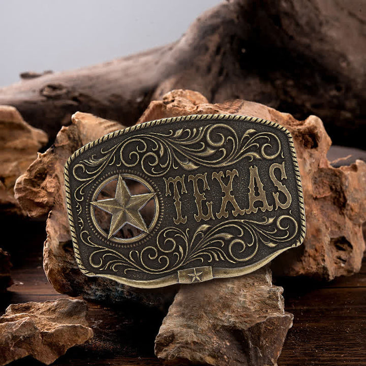DIY Texas Hollow Pentagramm-Schnallengürtel für Männer