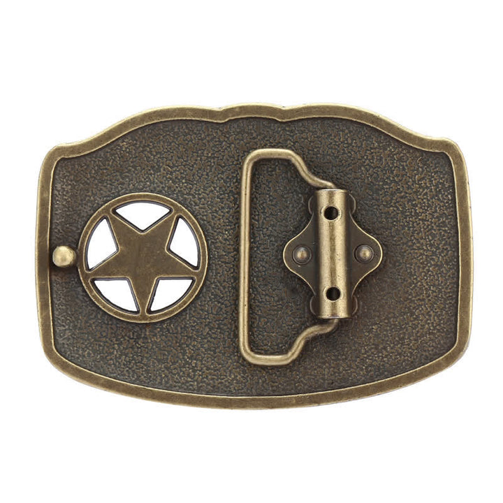 DIY Texas Hollow Pentagramm-Schnallengürtel für Männer