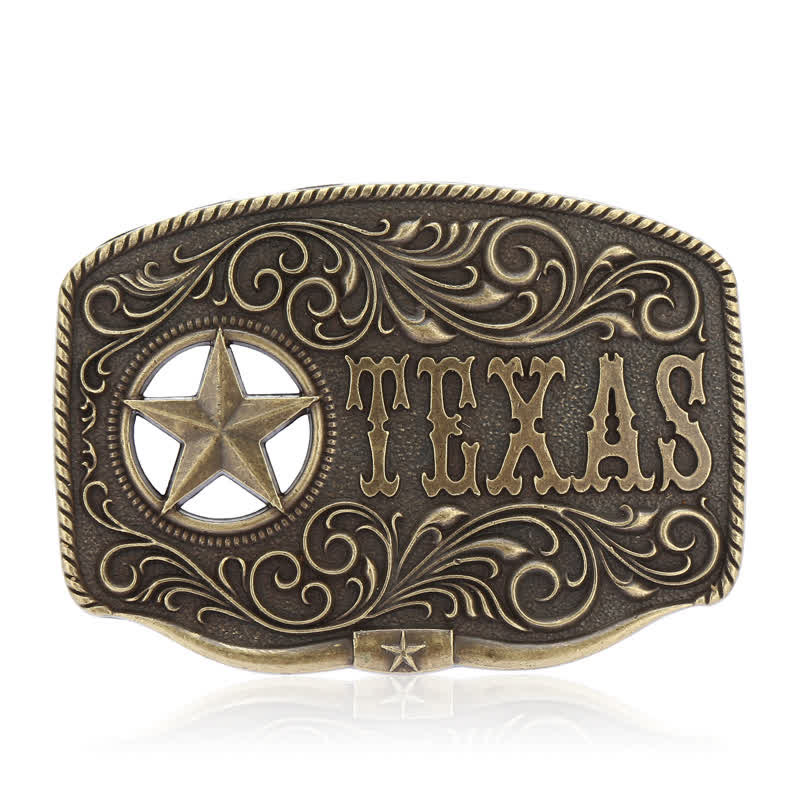 DIY Texas Hollow Pentagramm-Schnallengürtel für Männer