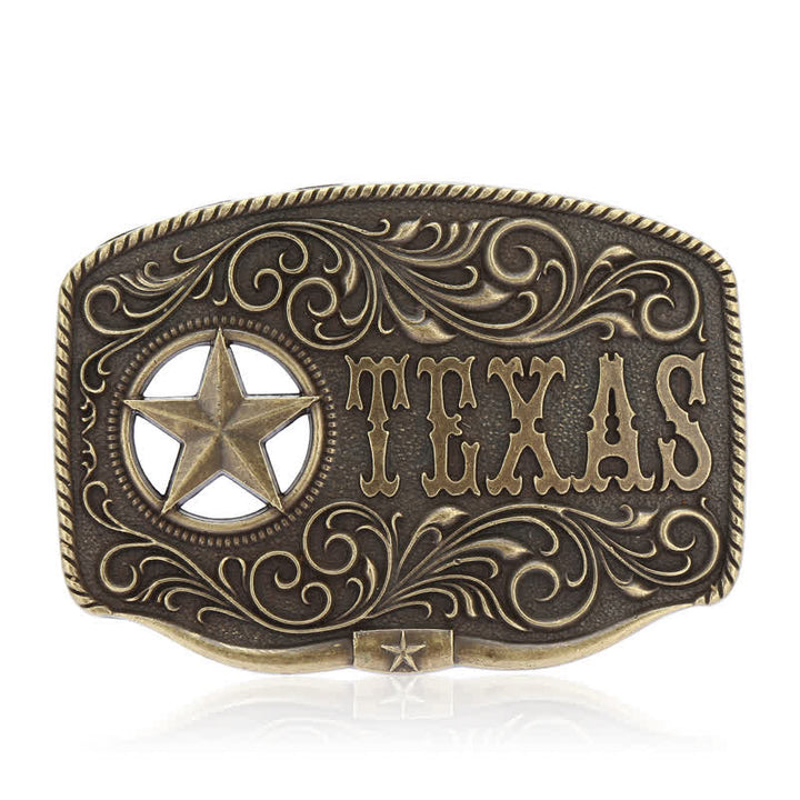 DIY Texas Hollow Pentagramm-Schnallengürtel für Männer