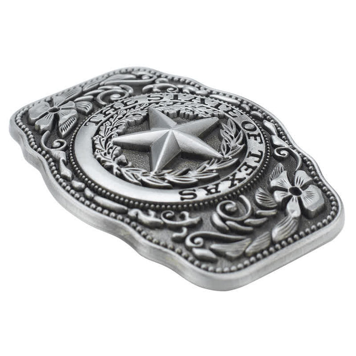 DIY Herrengürtel mit Fünf-Sterne-Texas-Staatsschnalle