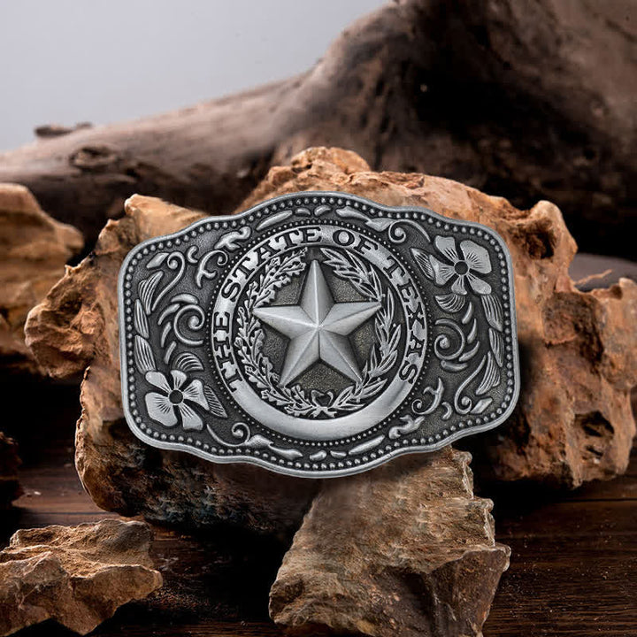 DIY Herrengürtel mit Fünf-Sterne-Texas-Staatsschnalle