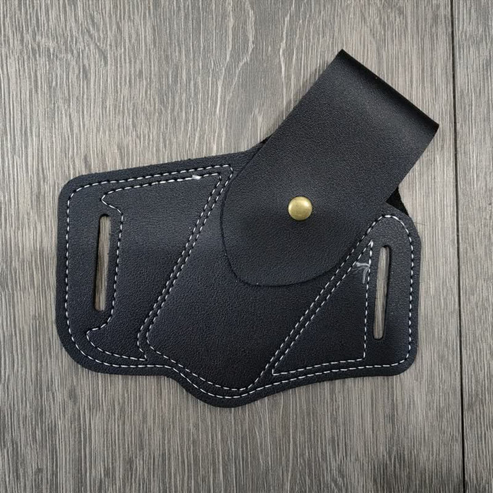EDC Organizer Multitool Scheide Leder Bauchtasche - Schwarz - image 5