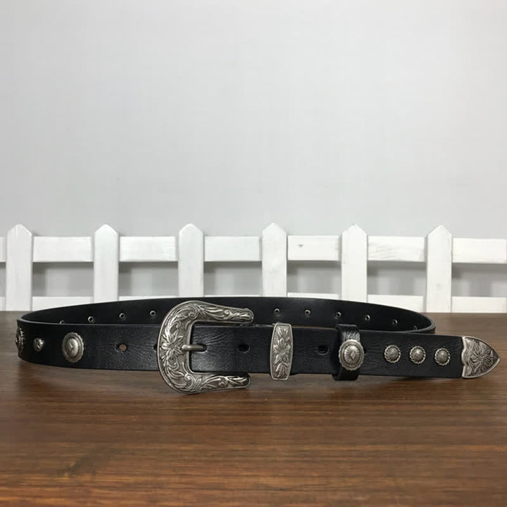Persönlichkeit Dekorative Runde Niete Studded Leder Gürtel