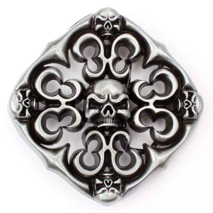 Herren DIY Rock Hollow Out Skull Schnallengürtel