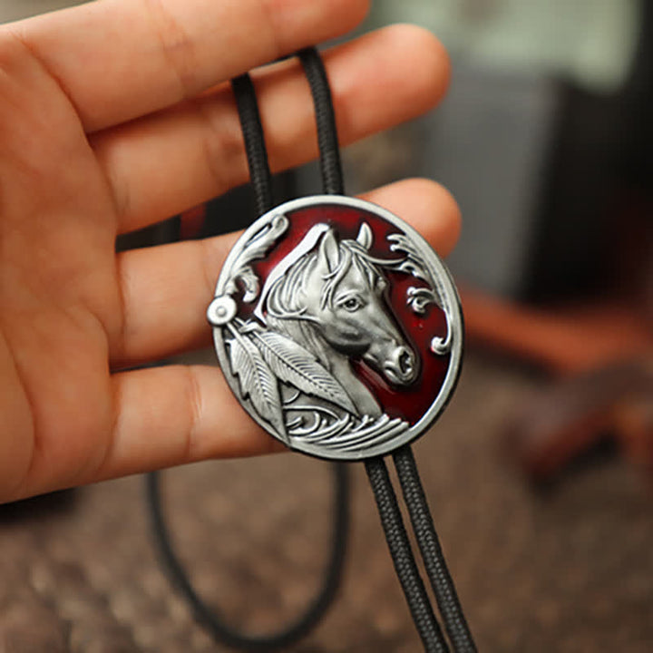 Pferdekopf-Relief-Bolo-Tie