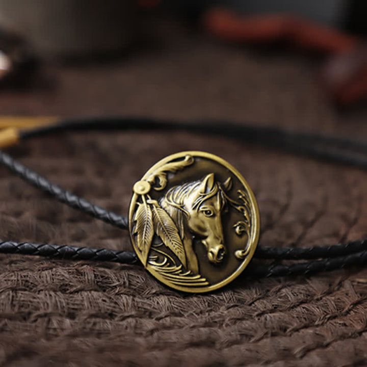 Pferdekopf-Relief-Bolo-Tie