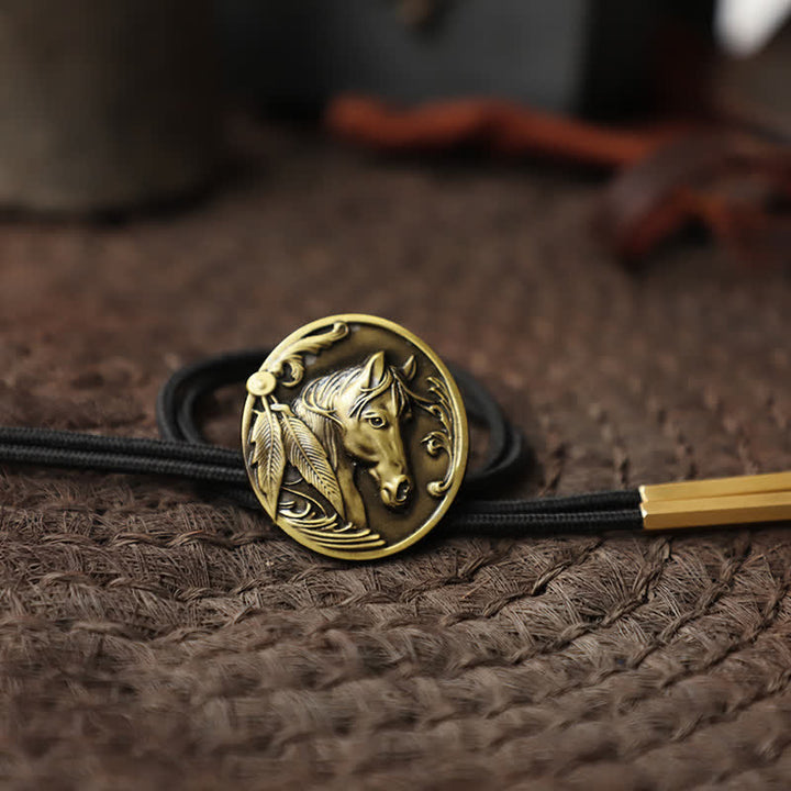Pferdekopf-Relief-Bolo-Tie