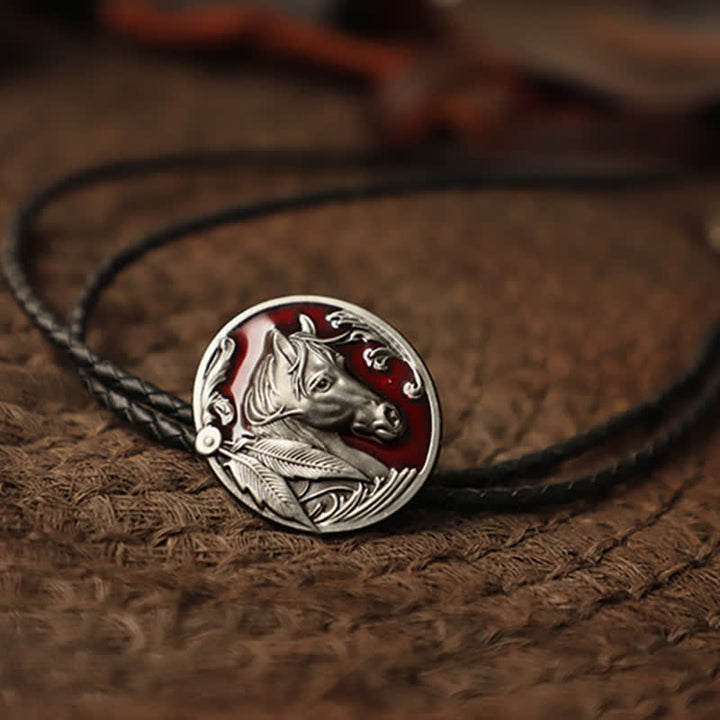 Pferdekopf-Relief-Bolo-Tie