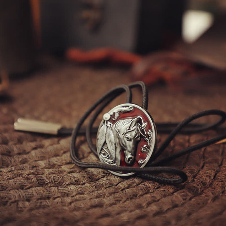 Pferdekopf-Relief-Bolo-Tie