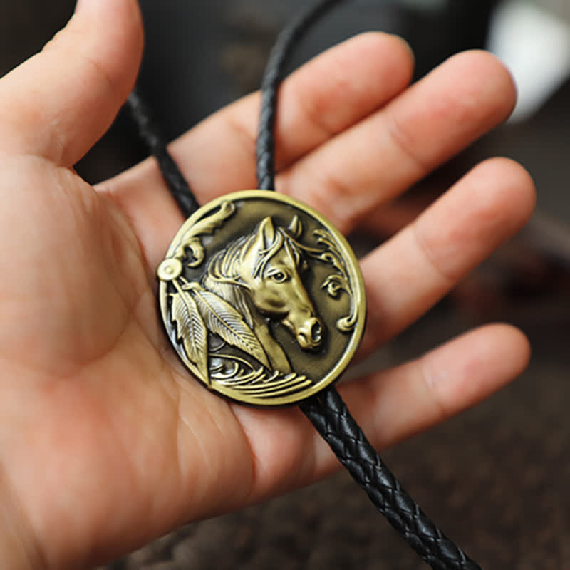 Pferdekopf-Relief-Bolo-Tie