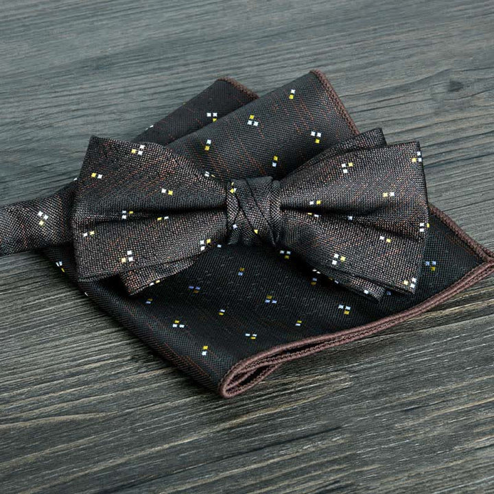 2-teiliges Männer Blumenkreise formales Hochzeitsfliegen-Set