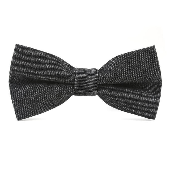 Herren Fliege aus einfarbigem Twill-Denim-Baumwolle