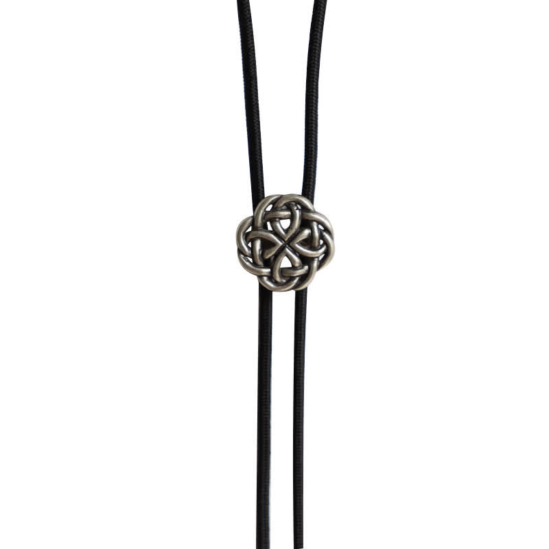 Vintage keltischer Knoten hohle exotische Bolo-Krawatte - image 7