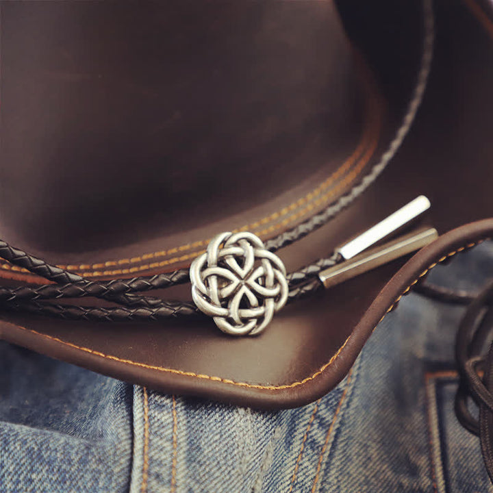 Vintage keltischer Knoten hohle exotische Bolo-Krawatte - image 9