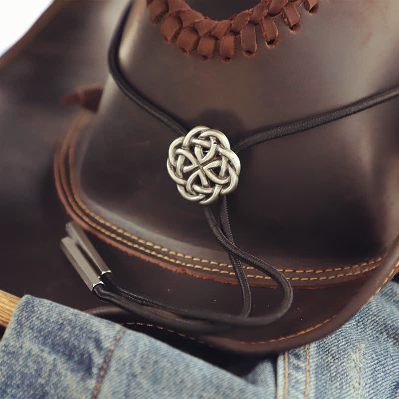 Vintage keltischer Knoten hohle exotische Bolo-Krawatte - image 3