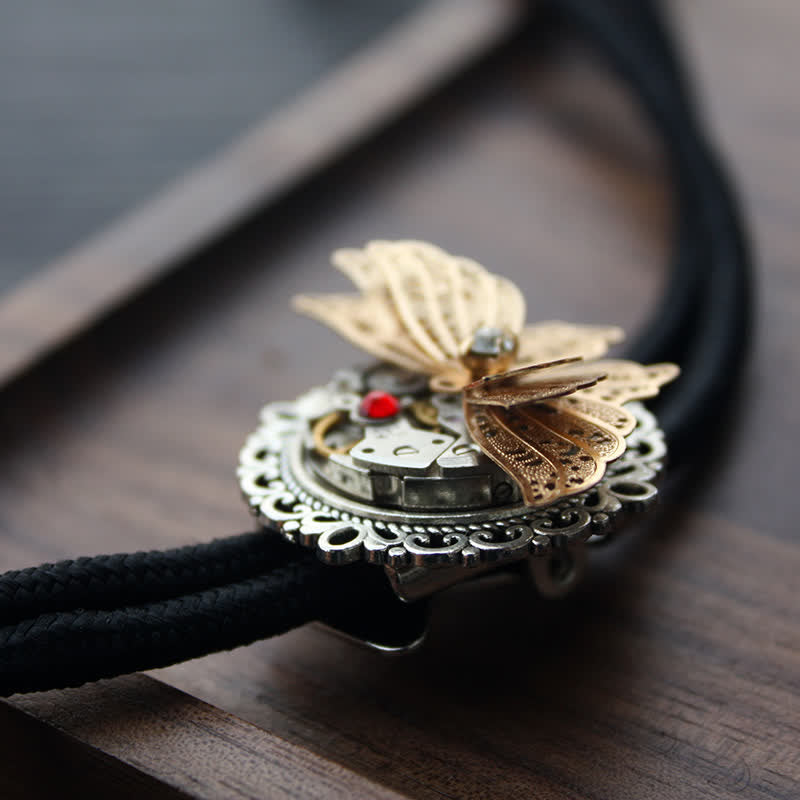 Steampunk 3D Schmetterling Anhänger Bolo-Tie