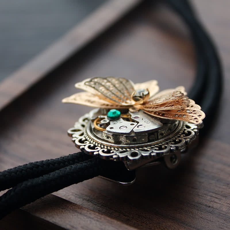 Steampunk 3D Schmetterling Anhänger Bolo-Tie