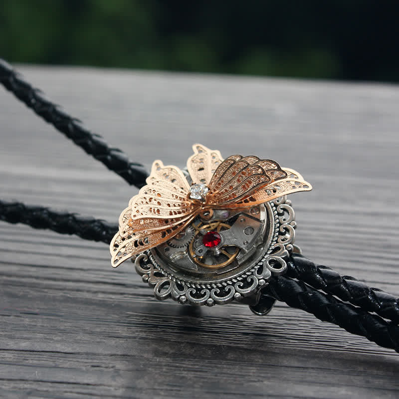 Steampunk 3D Schmetterling Anhänger Bolo-Tie
