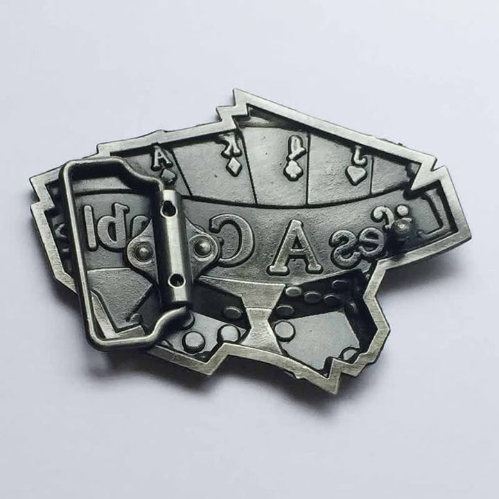Herren DIY Life's A Gamble Poker Schnallengürtel aus Leder