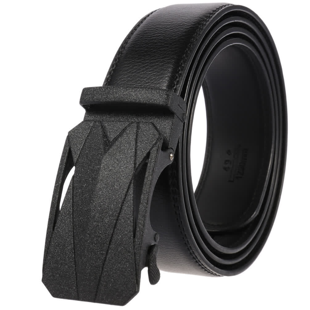 Formeller täglicher Outdoor-Automatik-Schnallengürtel für Herren aus Leder