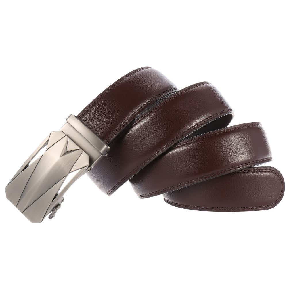 Formeller täglicher Outdoor-Automatik-Schnallengürtel für Herren aus Leder