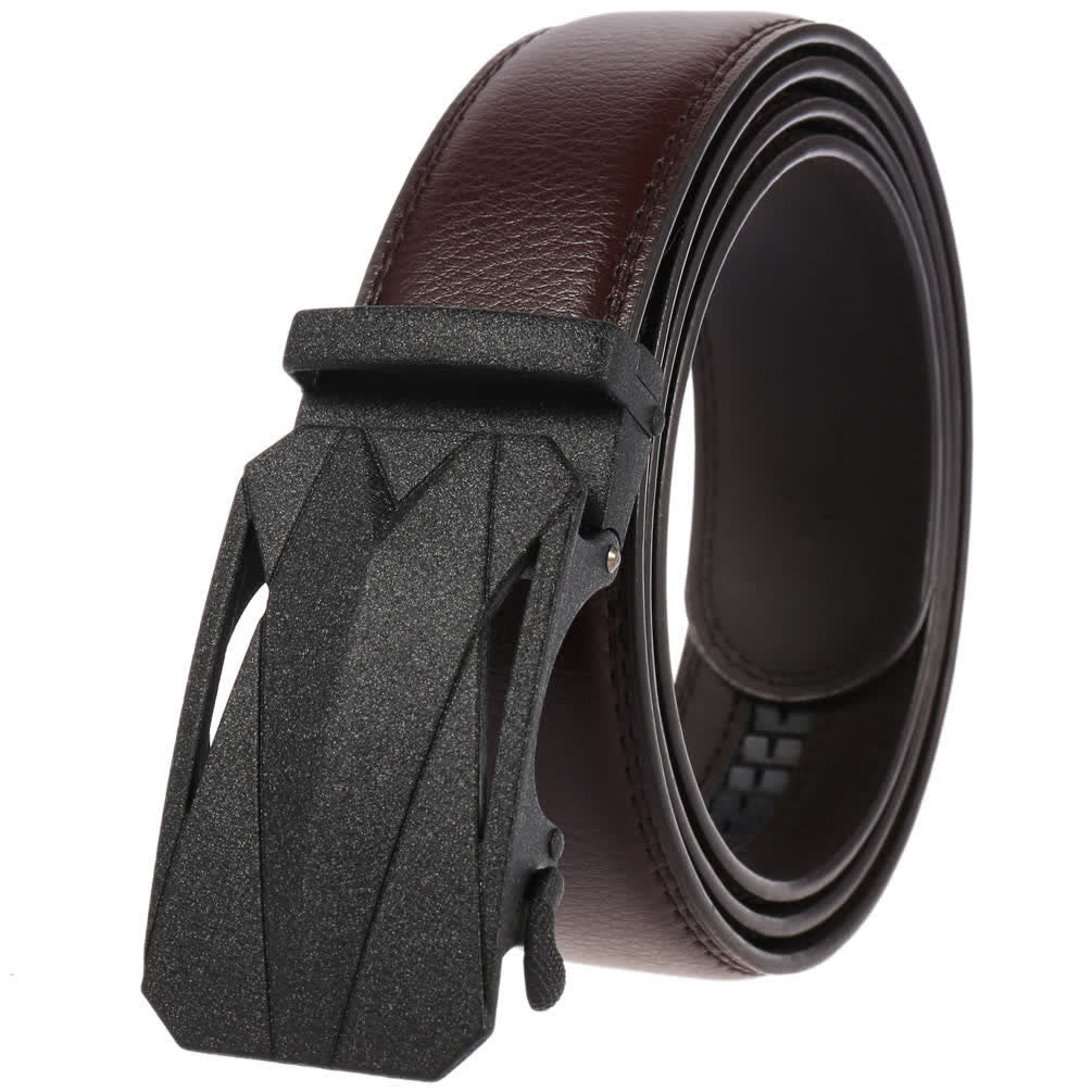 Formeller täglicher Outdoor-Automatik-Schnallengürtel für Herren aus Leder