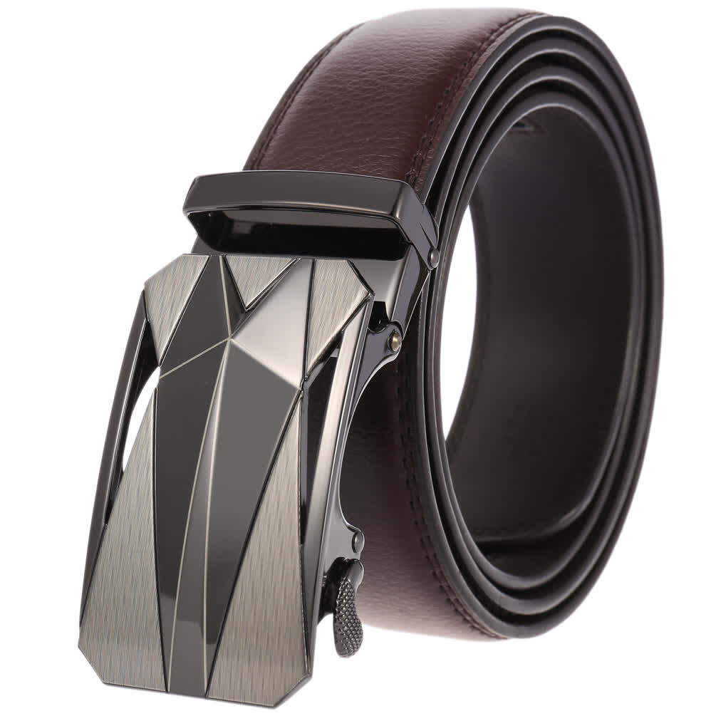 Formeller täglicher Outdoor-Automatik-Schnallengürtel für Herren aus Leder
