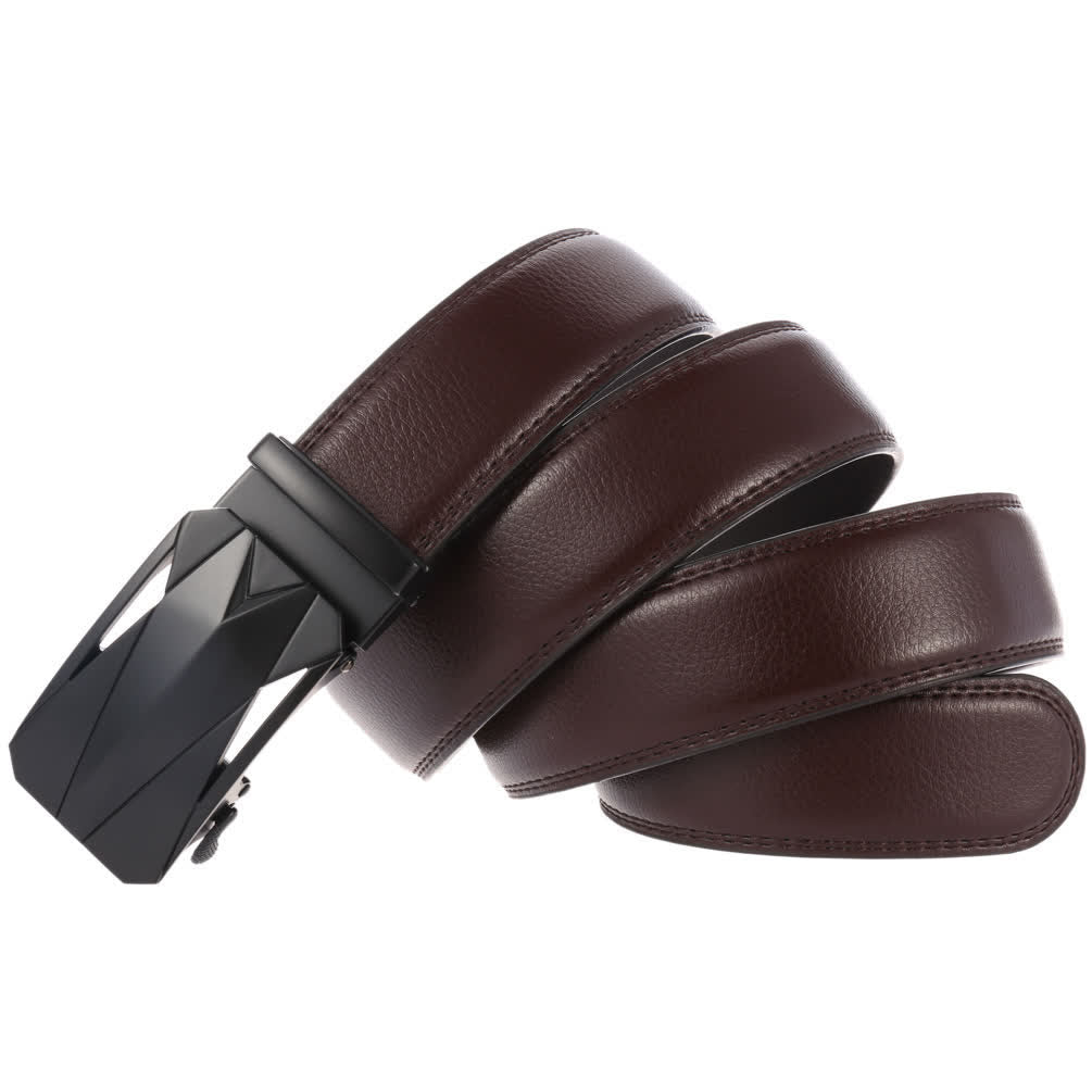 Formeller täglicher Outdoor-Automatik-Schnallengürtel für Herren aus Leder