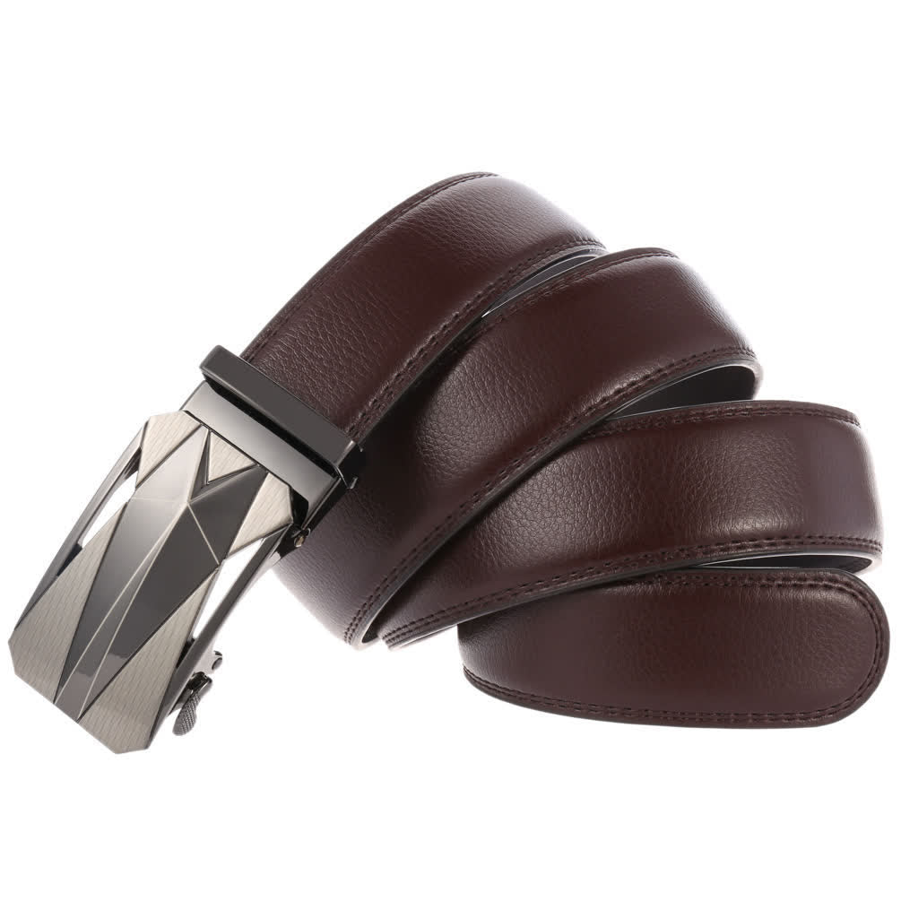 Formeller täglicher Outdoor-Automatik-Schnallengürtel für Herren aus Leder