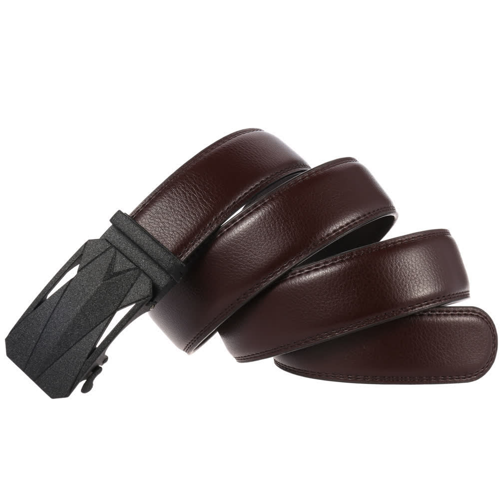 Formeller täglicher Outdoor-Automatik-Schnallengürtel für Herren aus Leder