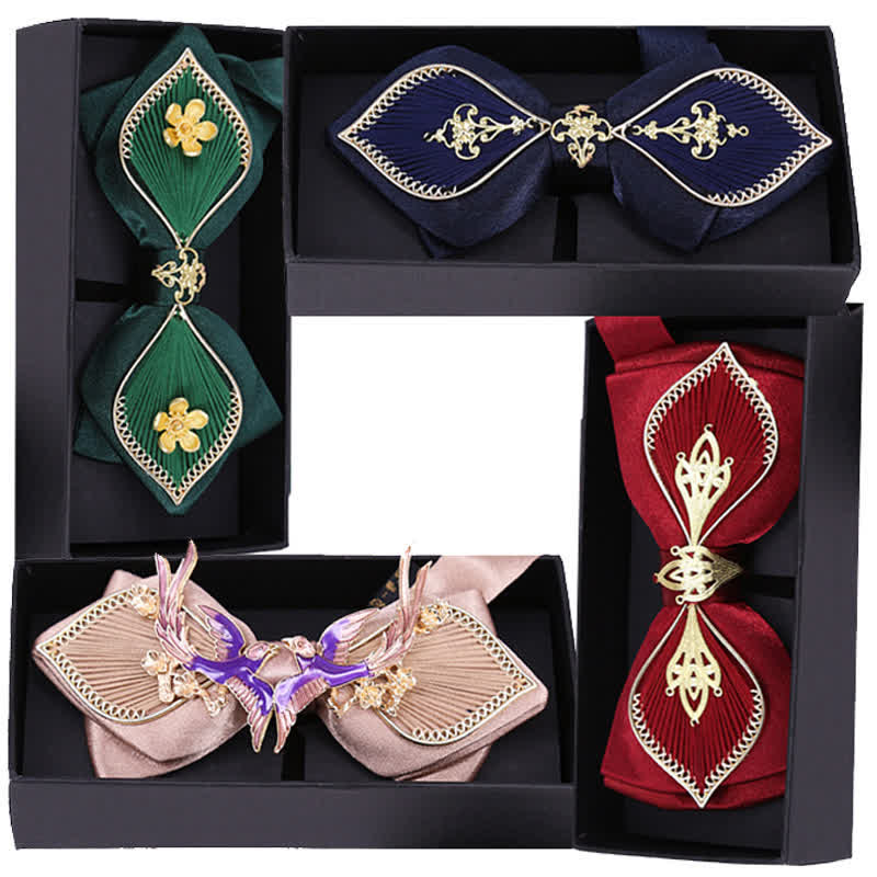 Herren Hochzeit Goldene Blume Ast Vogel Fliege