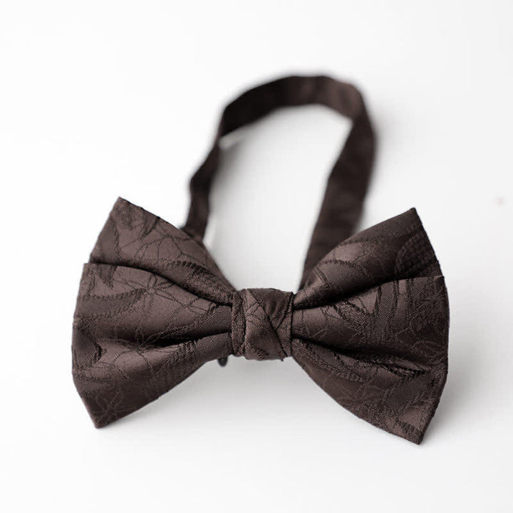 Herren Vintage Neuheit Blätter Muster Fliege