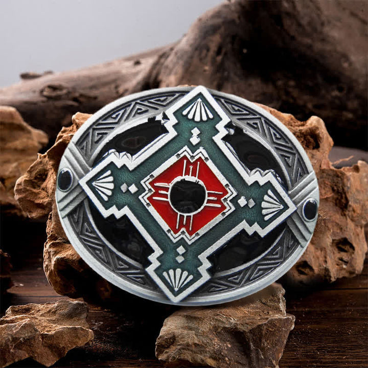 Herren DIY Native Indian Western Schnallengürtel aus Leder